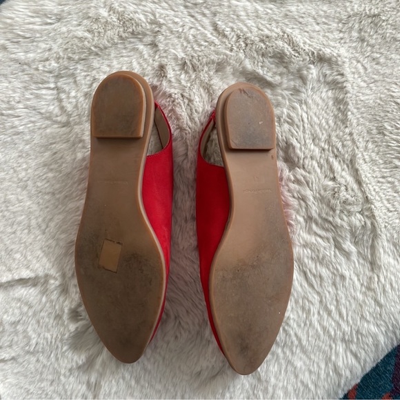 COS Red Suede Slingback Ballet Flats - Picture 8 of 10